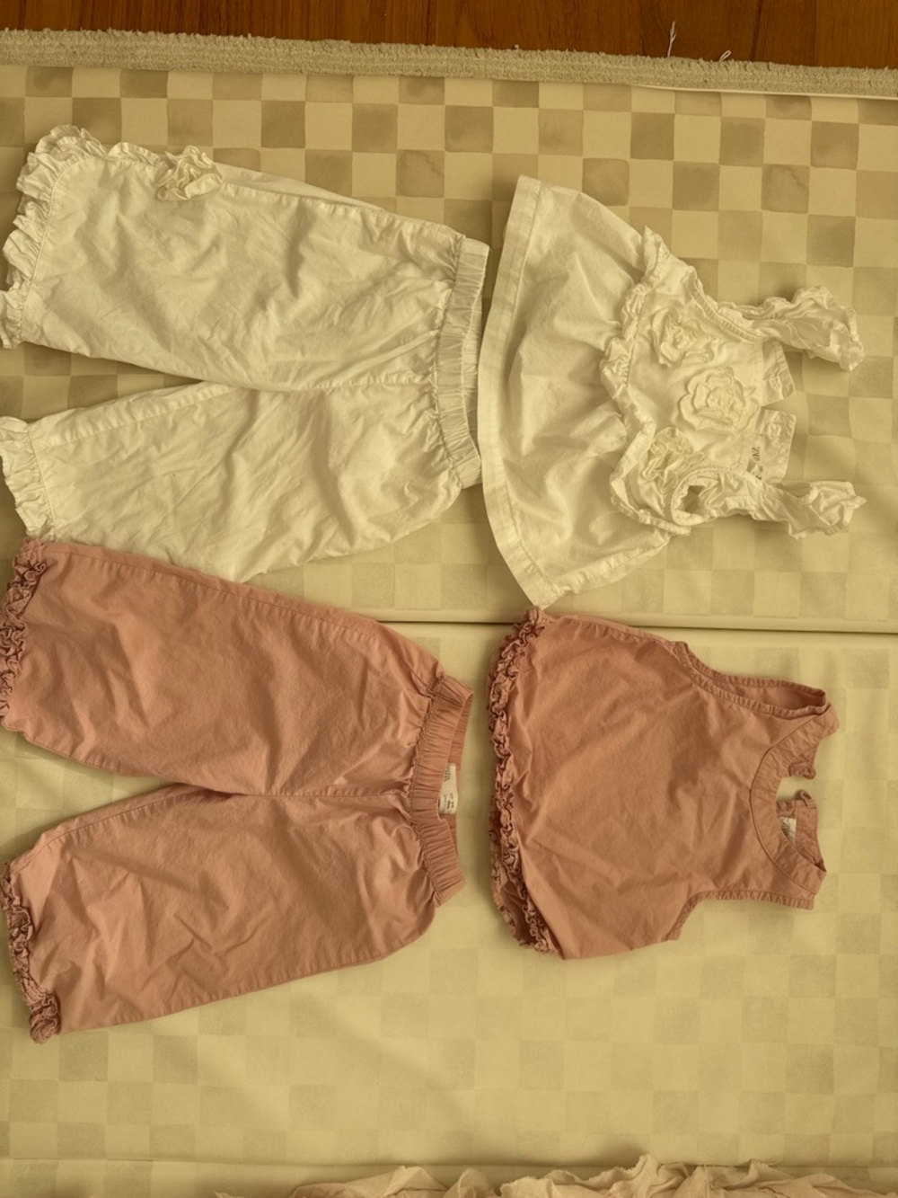 Zara set of 2 Pink and Ecru Toddler Matching Set - Picture 14 of 14